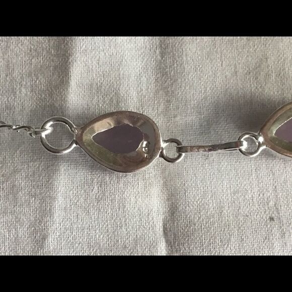 NWOT Sterling Silver Rose Quartz Adj. Necklace - Picture 10 of 12